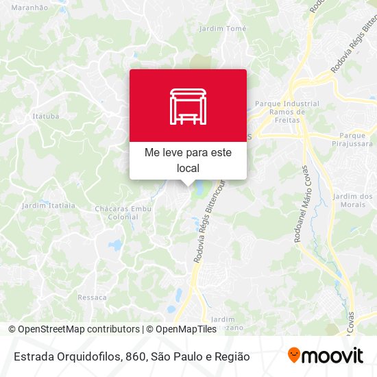 Estrada Orquidofilos, 860 mapa