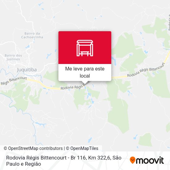 Rodovia Régis Bittencourt - Br 116, Km 322,6 mapa