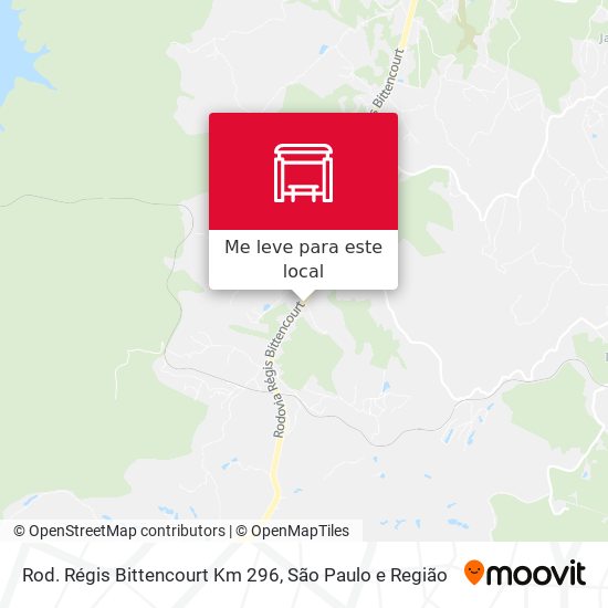 Rod. Régis Bittencourt Km 296 mapa