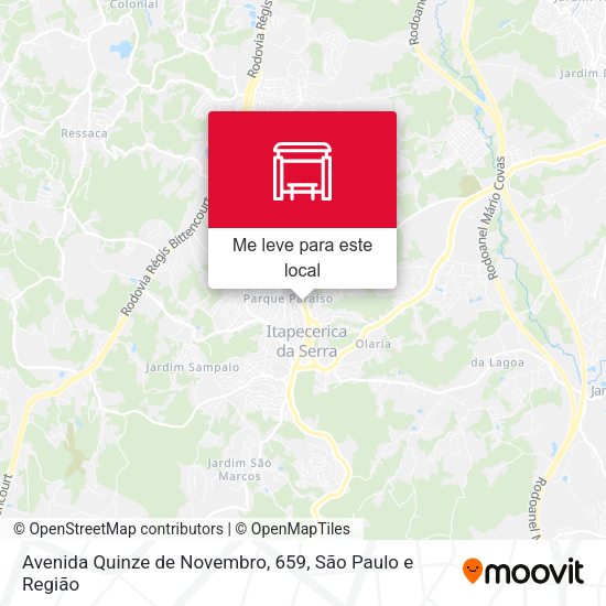 Avenida Quinze de Novembro, 659 mapa