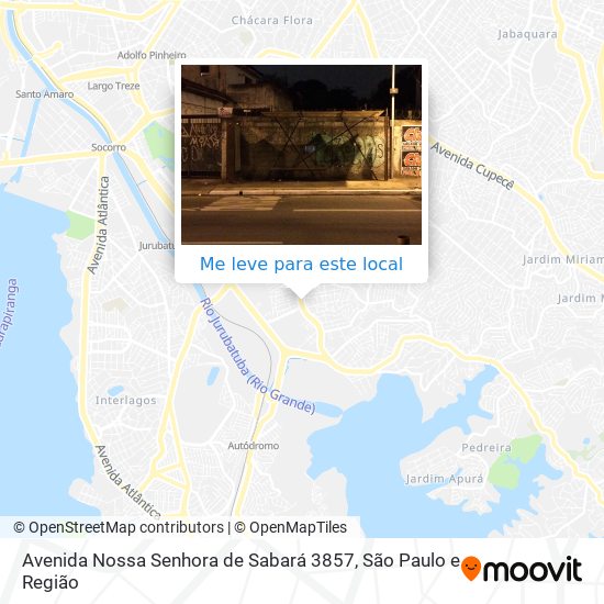 Avenida Nossa Senhora de Sabará 3857 mapa