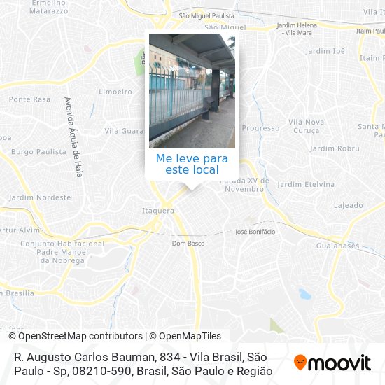 R. Augusto Carlos Bauman, 834 - Vila Brasil, São Paulo - Sp, 08210-590, Brasil mapa