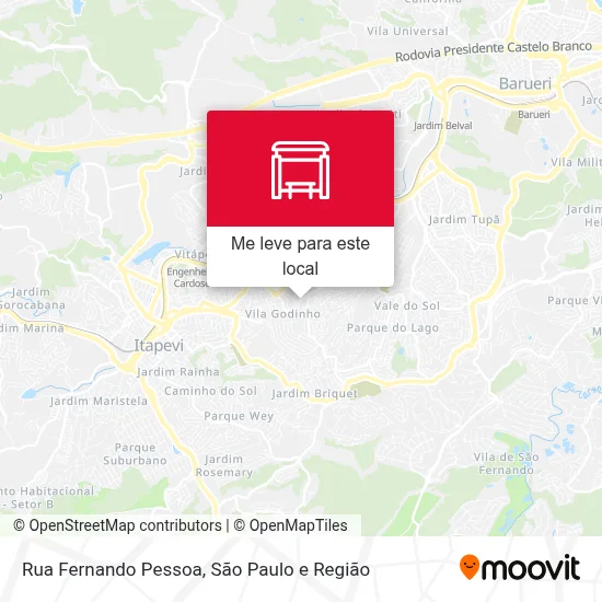 Rua Fernando Pessoa mapa