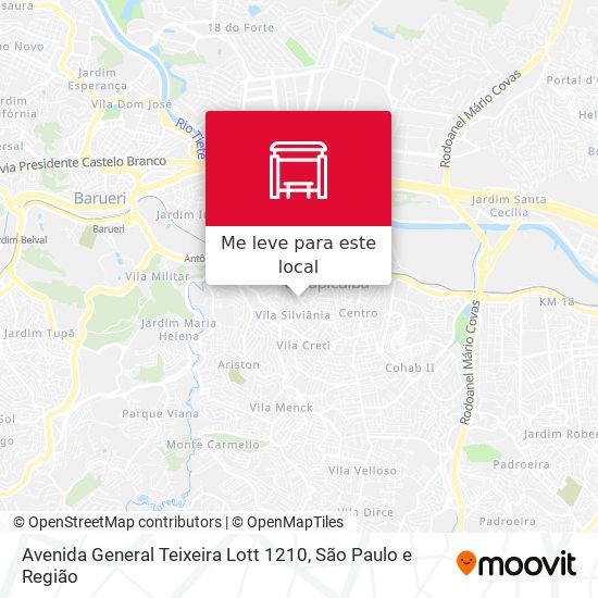 Avenida General Teixeira Lott 1210 mapa