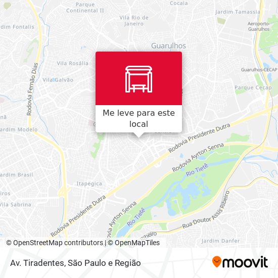Av. Tiradentes mapa