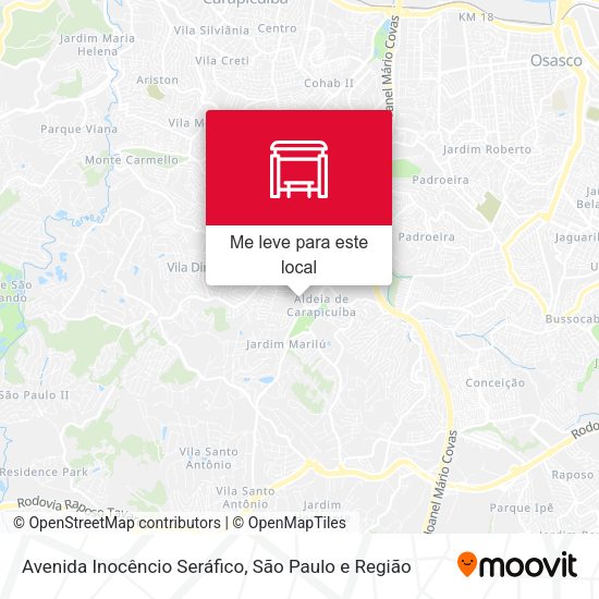 Avenida Inocêncio Seráfico mapa