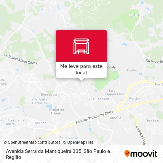 Avenida Serra da Mantiqueira 335 mapa