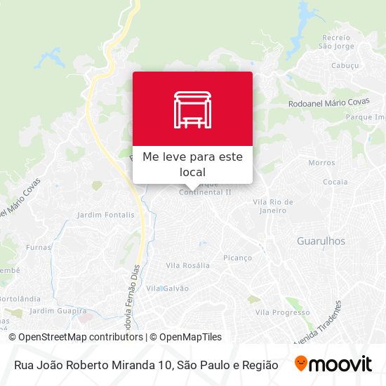 Rua João Roberto Miranda 10 mapa