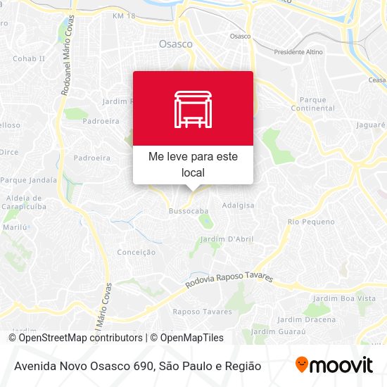 Avenida Novo Osasco 690 mapa