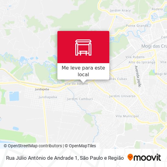 Rua Júlio Antônio de Andrade 1 mapa