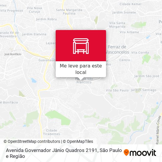 Avenida Governador Jânio Quadros 2191 mapa
