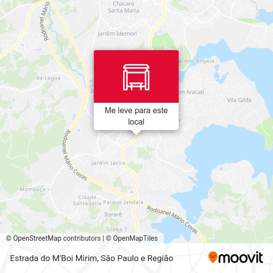 Estrada do M'Boi Mirim mapa