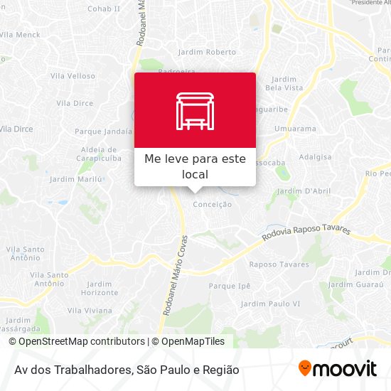 Av dos Trabalhadores mapa