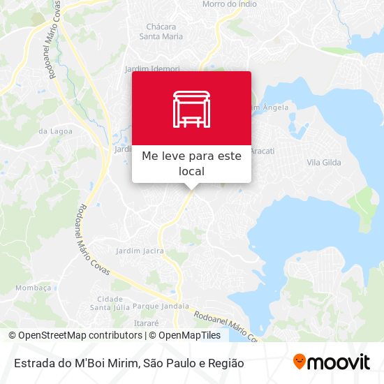 Estrada do M'Boi Mirim mapa