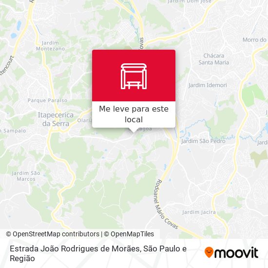 Estrada João Rodrigues de Morães mapa