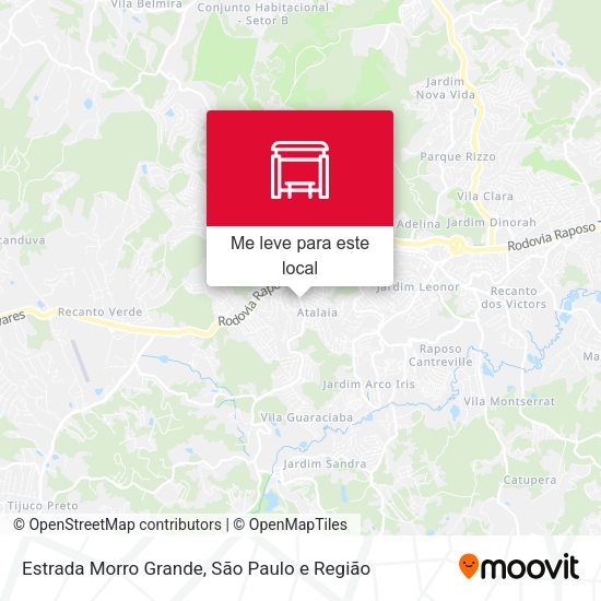 Estrada Morro Grande mapa