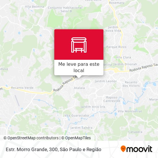 Estr. Morro Grande, 300 mapa