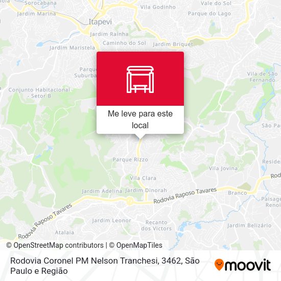 Rodovia Coronel PM Nelson Tranchesi, 3462 mapa