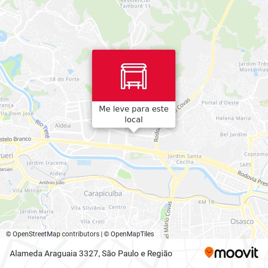 Alameda Araguaia 3327 mapa