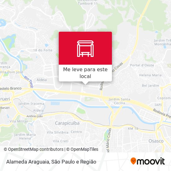 Alameda Araguaia mapa