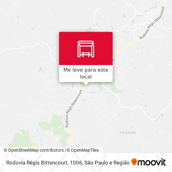 Rodovia Régis Bittencourt, 1006 mapa