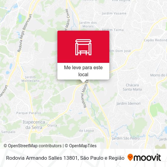 Rodovia Armando Salles 13801 mapa