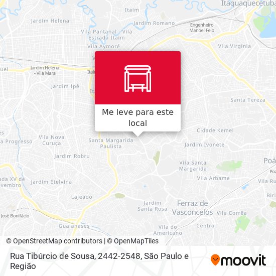 Rua Tibúrcio de Sousa, 2442-2548 mapa