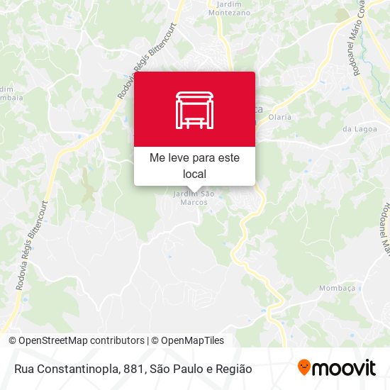 Rua Constantinopla, 881 mapa
