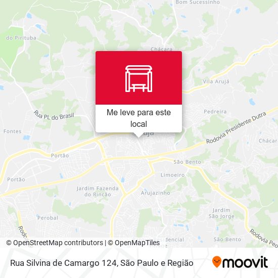 Rua Silvina de Camargo 124 mapa