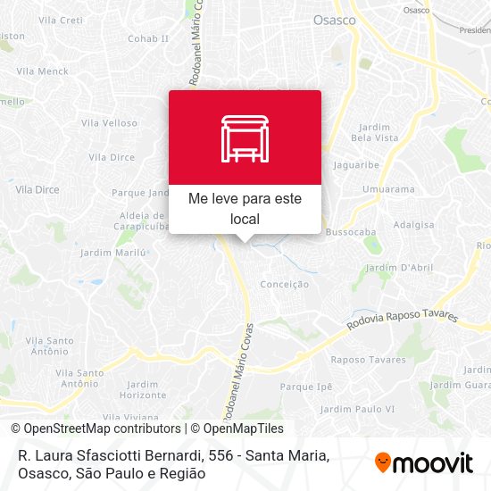 R. Laura Sfasciotti Bernardi, 556 - Santa Maria, Osasco mapa