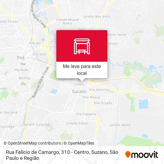 Rua Felício de Camargo, 310 - Centro, Suzano mapa