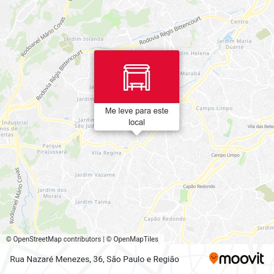 Rua Nazaré Menezes, 36 mapa