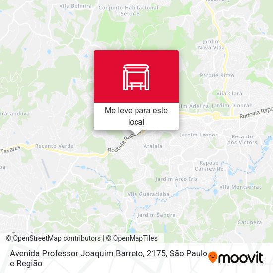 Avenida Professor Joaquim Barreto, 2175 mapa