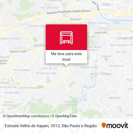 Estrada Velha de Itapevi, 3512 mapa