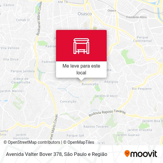 Avenida Valter Bover 378 mapa