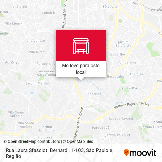 Rua Laura Sfascioti Bernardi, 1-103 mapa
