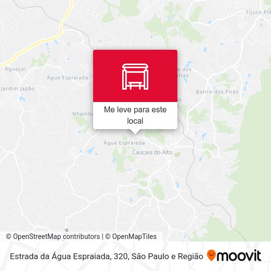 Estrada da Água Espraiada, 320 mapa