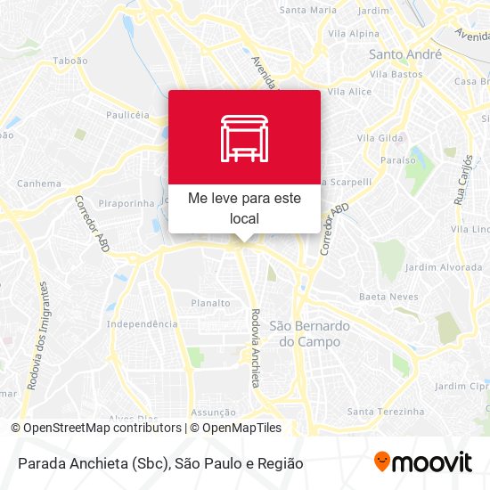Parada Anchieta (São Bernardo) mapa