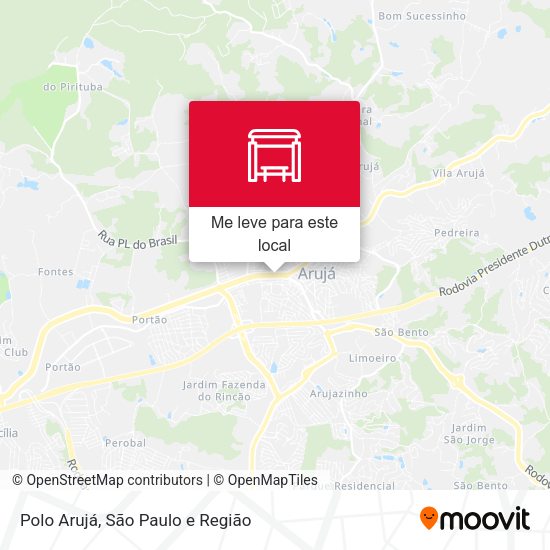 Polo Arujá mapa