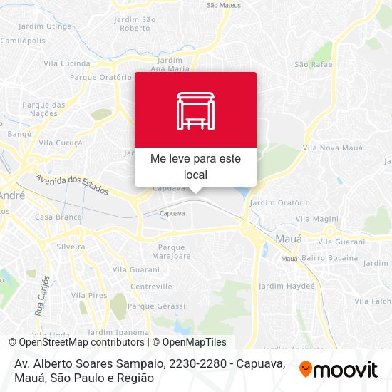 Av. Alberto Soares Sampaio, 2230-2280 - Capuava, Mauá mapa