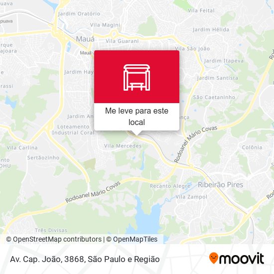 Av. Cap. João, 3868 mapa