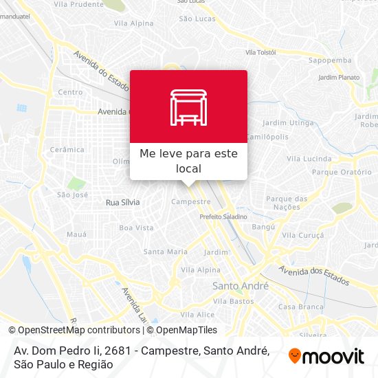 Av. Dom Pedro Ii, 2681 - Campestre, Santo André mapa