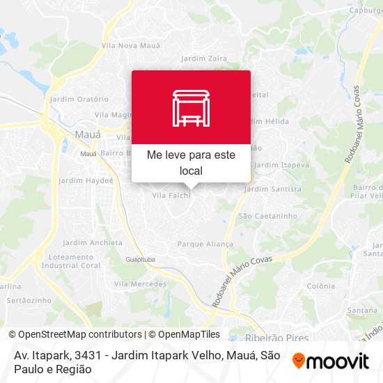 Av. Itapark, 3431 - Jardim Itapark Velho, Mauá mapa