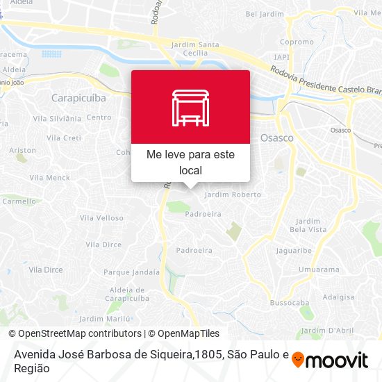 Avenida José Barbosa de Siqueira,1805 mapa