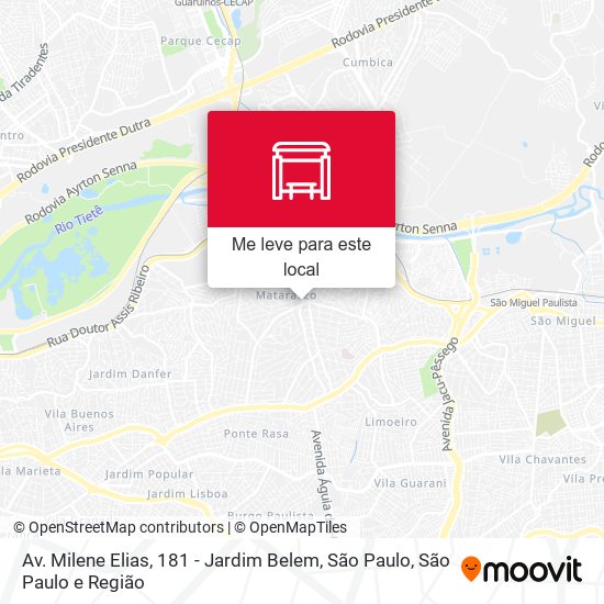 Av. Milene Elias, 181 - Jardim Belem, São Paulo mapa