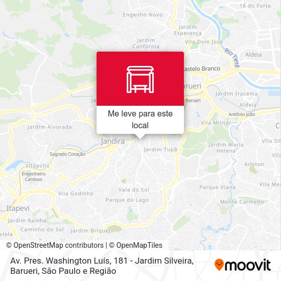 Av. Pres. Washington Luís, 181 - Jardim Silveira, Barueri mapa