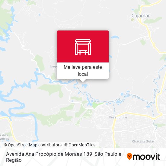 Avenida Ana Procópio de Moraes 189 mapa