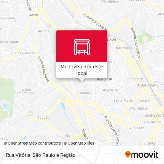 Rua Vitória mapa