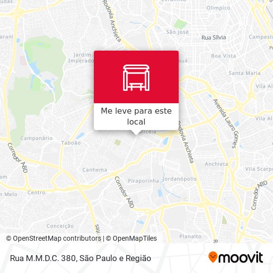 Rua M.M.D.C. 380 mapa