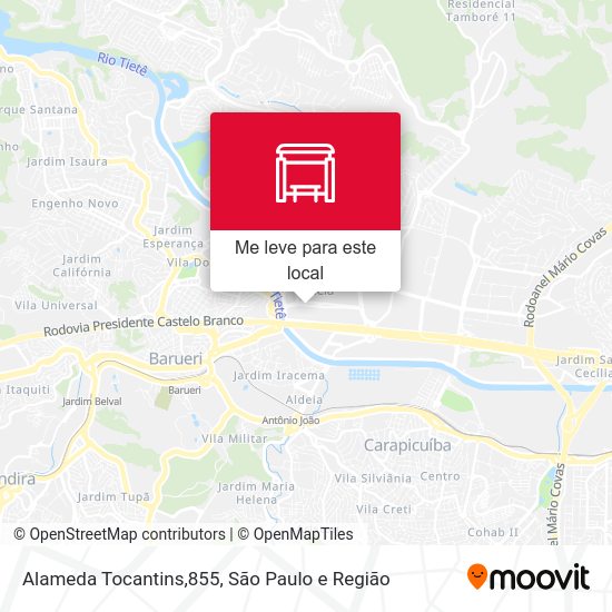 Alameda Tocantins,855 mapa